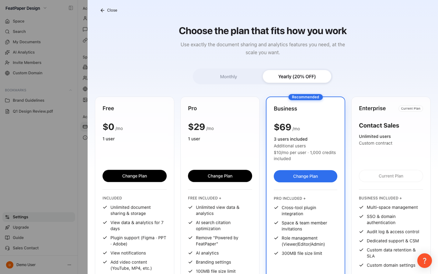 Plan gating and the upgrade overlay