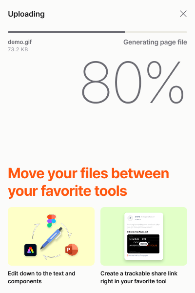 Moving files between favorite tools through the plug-in