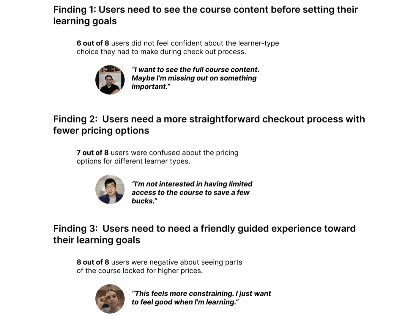 Coursera User Retention, Validation & iteration